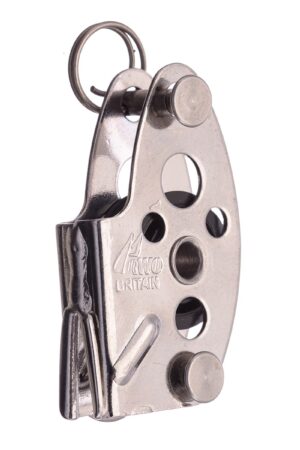 Vang Single Block Micro V cleat 17mm sheave (Pk Size: 1)