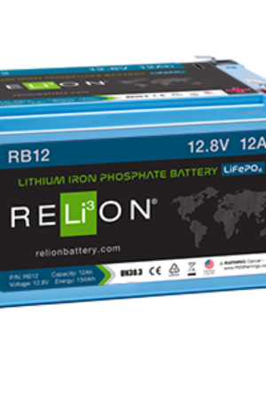 RELiON 12.8V 12Ah F2 Terminal LiFePO4 Battery