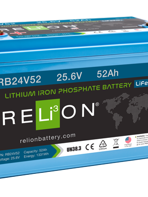 RELiON 25.6V 52Ah LiFePO4 Battery