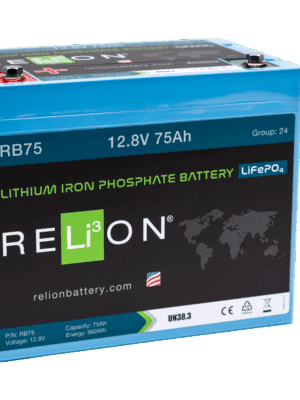 RELiON 12.8V 75Ah 4SC LiFePO4 Battery
