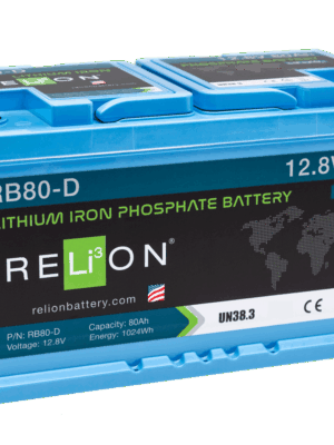 RELiON 12.8V 80Ah DIN 4SC LiFePO4 Battery