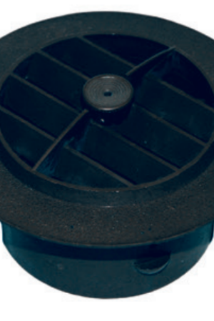 100 mm (4") Round Damper Vent , Off, black