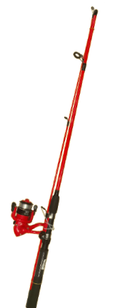 Cosmic 6ft Rod & Reel Fishing Set-Red