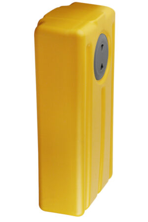 Vertical plastic black/grey water tank lt. 41