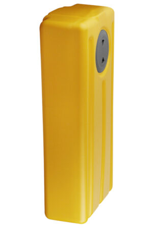 Vertical plastic black/grey water tank lt. 54