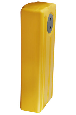 Vertical plastic black/grey water tank lt. 61