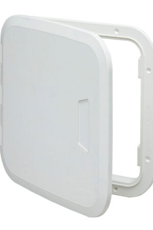 White Hatch 37.5 x 37.5cm with lock and key