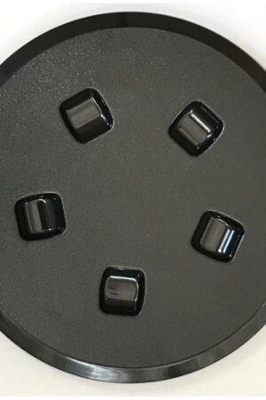 Round Deckplate-Medium-Black
