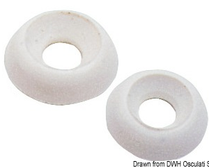 Nylon Under-Screw Washer White 4mm