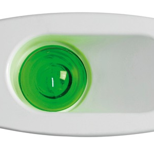 Built-in Side Navigation Lights made of ABS-112,5° right green-White