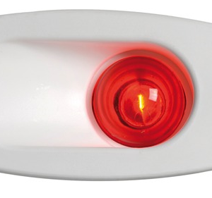 Built-in Side Navigation Lights made of ABS-112,5° left red-White