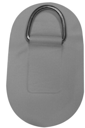 Stainless Steel D Ring incl Grey Patch