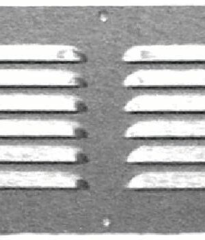 SS louvered vent 228x127mm SS 316