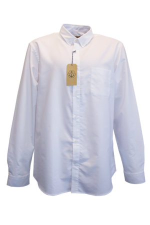 Maindeck Oxford Cotton Shirt-White-Gents-XXL