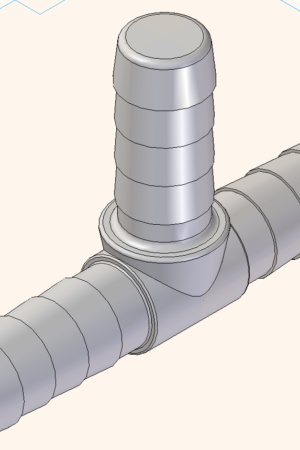 T Piece 3x1/2 Barb Bulk