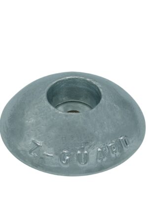 Zinc Hull Anode DISC 1 KGS NOM NET WEIGHT 100MM DIA