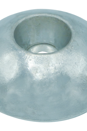 Zinc Hull Anode DISC 2.2 KGS NOM NET WEIGHT 140MM DIA