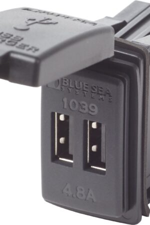 12/24V Dual USB 4.8A Chargers - Switch Mount