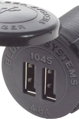 12/24V Dual USB 4.8A Chargers - Socket Mount