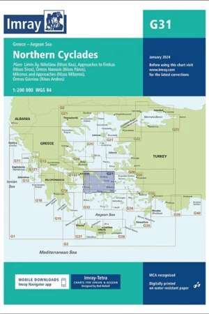 Imray Chart G31 Northern Cyclades