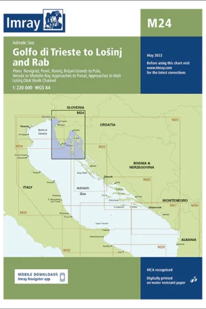 Imray Chart M24 Golfo di Trieste to Lošinj and Rab