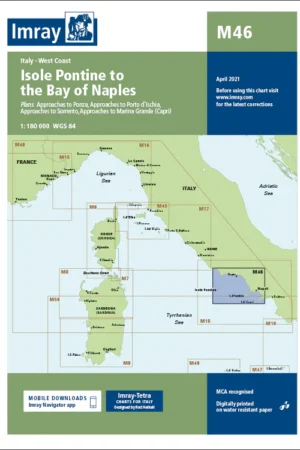 Imray Chart M46 Isole Pontine to the Bay of Naples