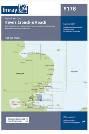 Imray Chart Y17B The Rivers Crouch and Roach