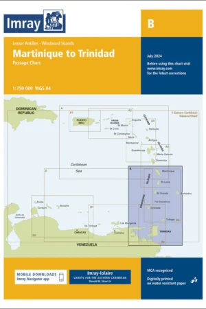 Imray Chart B Martinique to Trinidad Passage Chart