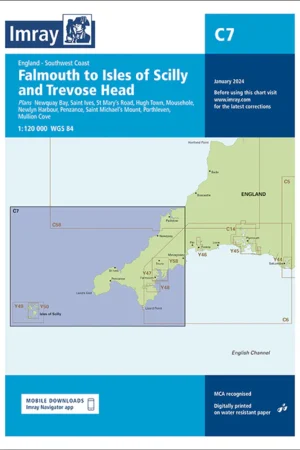 Imray Chart C7 Falmouth to Isles of Scilly and Trevose Head