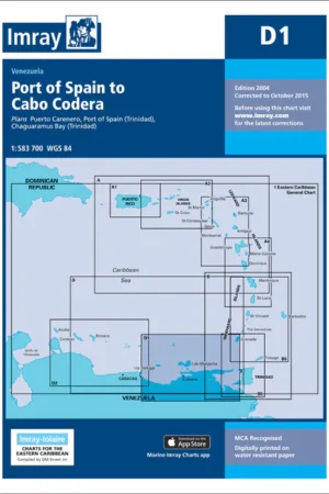 Imray Chart D1 Port of Spain to Cabo Codera