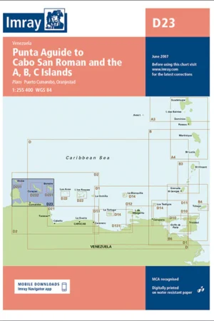 Imray Chart D23 Punta Aguide to Cabo San Roman and the A, B, C Islands