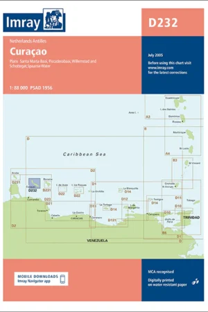Imray Chart D232 Curaçao