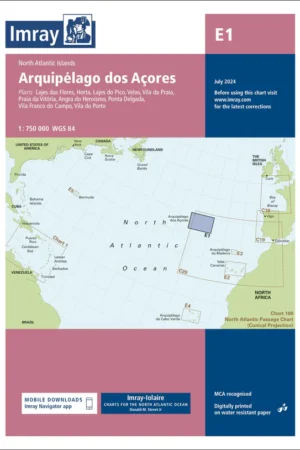Imray Chart E1 Arquipelago dos Açores