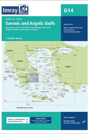 Imray Chart G14 Saronic and Argolic Gulfs