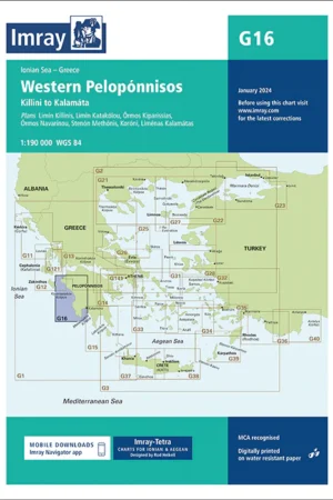 Imray Chart G16 Western Pelopónnisos
