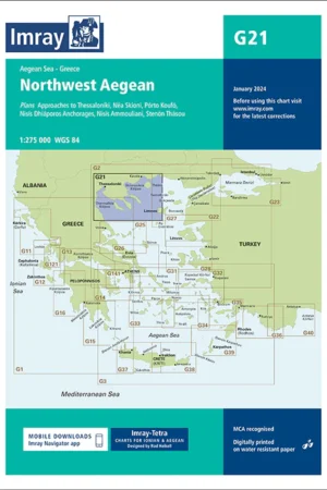 Imray Chart G21 Northwest Aegean Sea