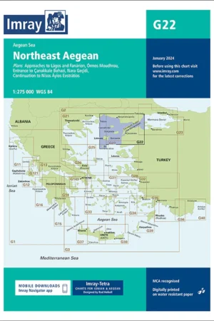 Imray Chart G22 Northeast Aegean Sea