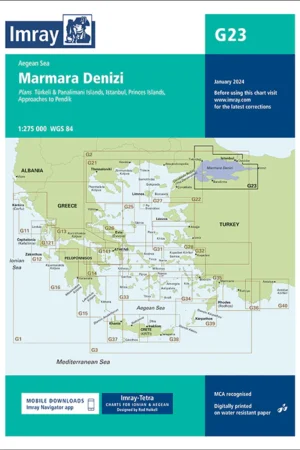 Imray Chart G23 Marmara Denizi