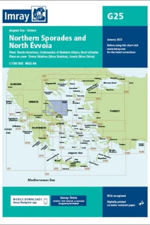 Imray Chart G25 Northern Sporades and North Évvoia