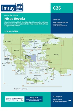 Imray Chart G26 Nisos Evvola