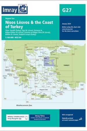 Imray Chart G27 Nísos Lésvos & the Coast of Turkey