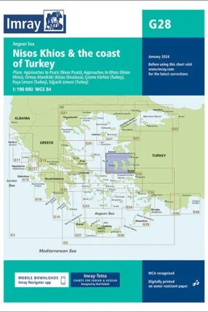 Imray Chart G28 Nísos Khíos & the Coast of Turkey